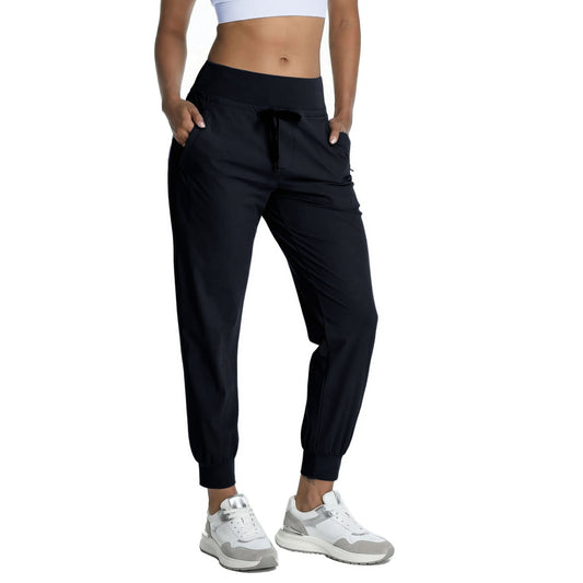 MERIDIANA Women's Hiking Pants with Zipper Pocket Breathable Quick-Dry Stretchy Nylon Outdoor Jogger Sweatpants