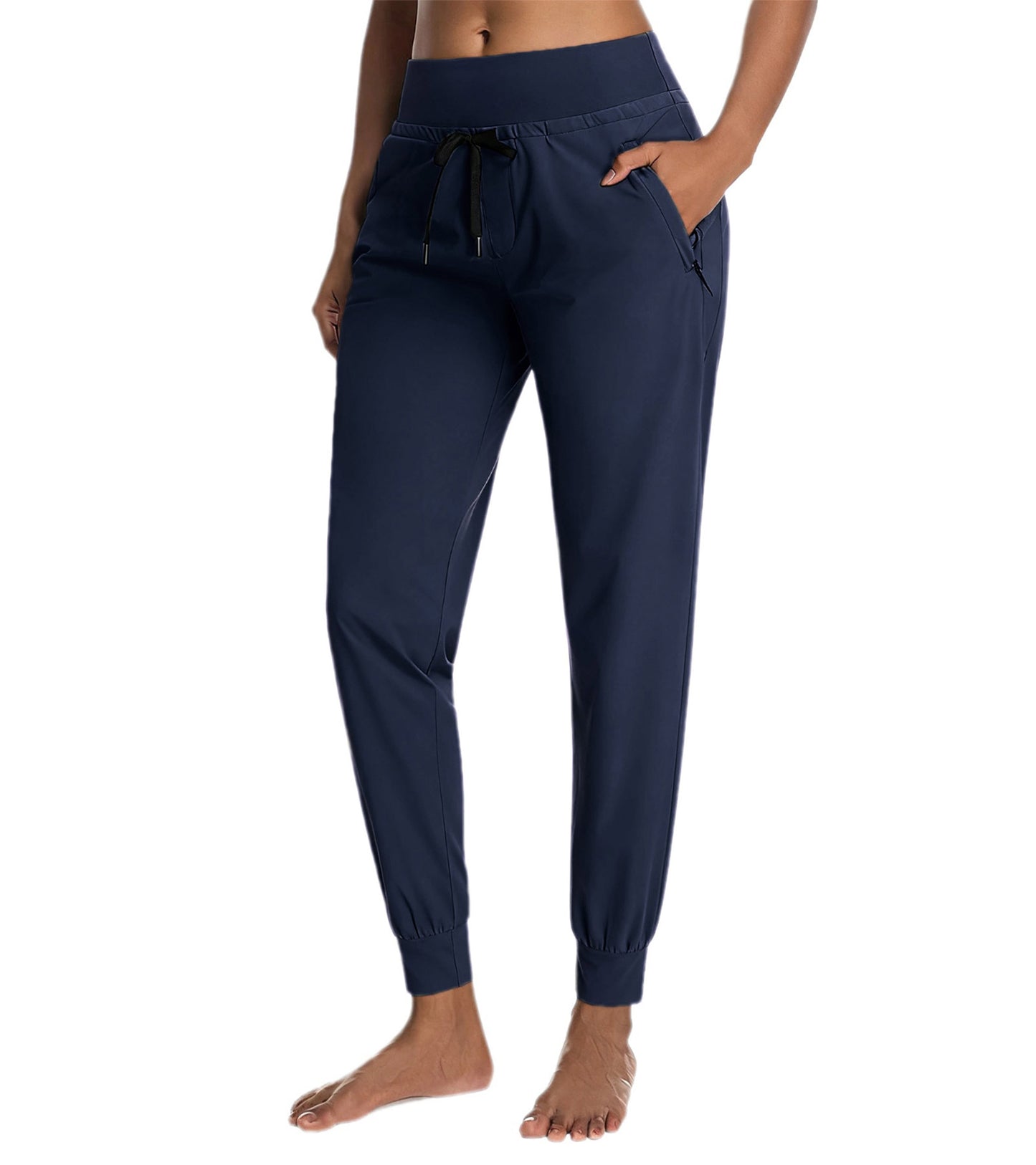 MERIDIANA Women's Hiking Pants with Zipper Pocket Breathable Quick-Dry Stretchy Nylon Outdoor Jogger Sweatpants