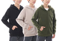 WHITE PEAK TRADIGN COMPANY Boys Athletic Hoodie Sweatshirt, 3 Pk Fleece Long Sleeve Kids Pullover Hoodies boy&girl Size 6-20