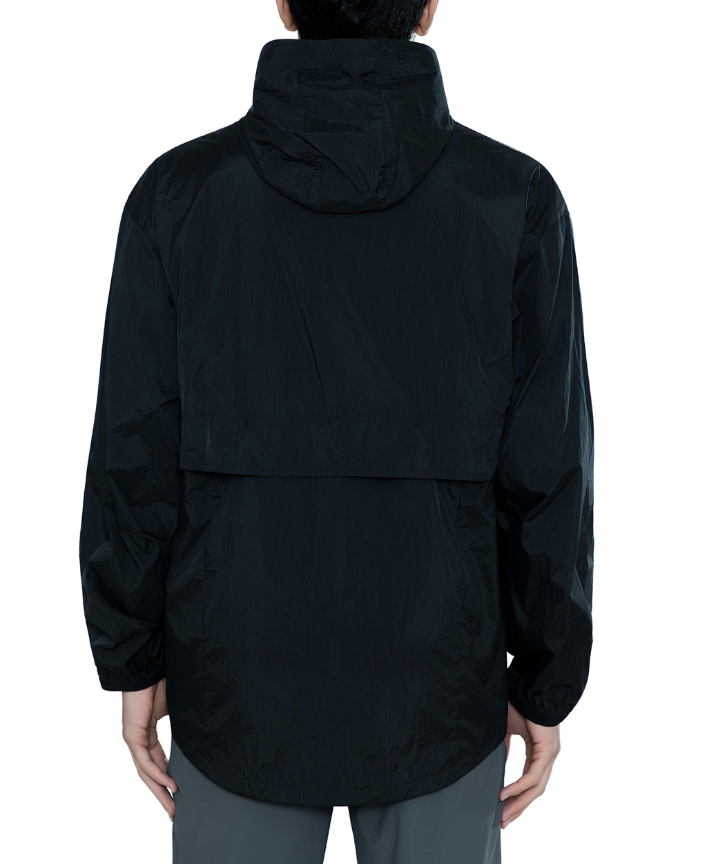 MERIDIANO Men's Lightweight Packable Jacket, UPF 50+ Sun & Water Resistant Windbreaker with Hood, Stain & Dog Hair Repellent
