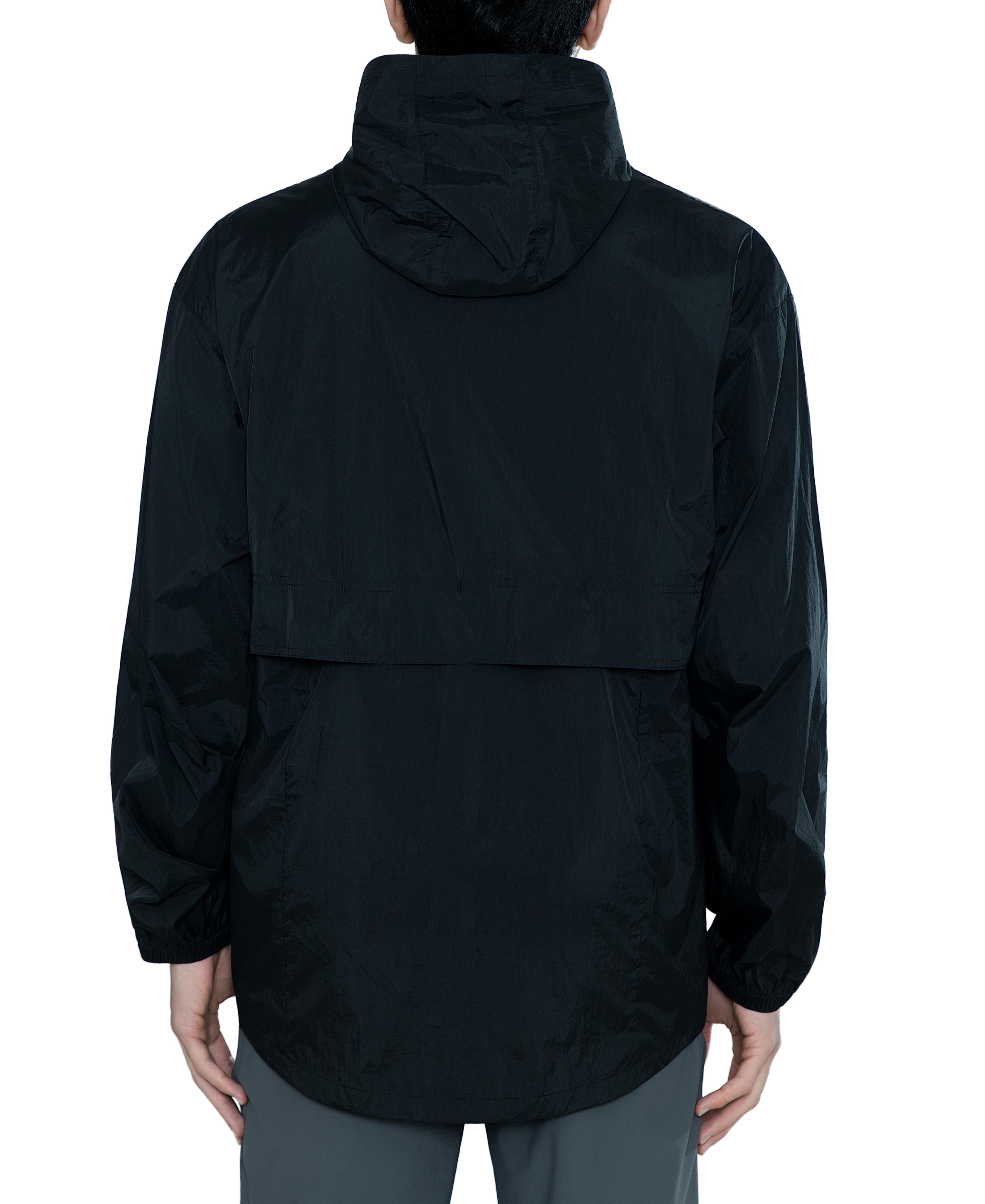 MERIDIANO Men's Lightweight Packable Jacket, UPF 50+ Sun & Water Resistant Windbreaker with Hood, Stain & Dog Hair Repellent