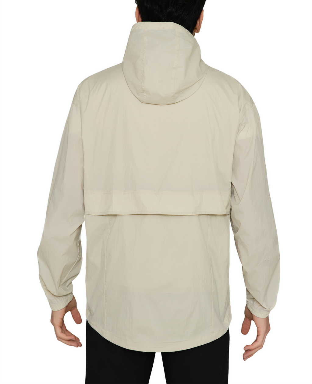 MERIDIANO Men's Lightweight Packable Jacket, UPF 50+ Sun & Water Resistant Windbreaker with Hood, Stain & Dog Hair Repellent
