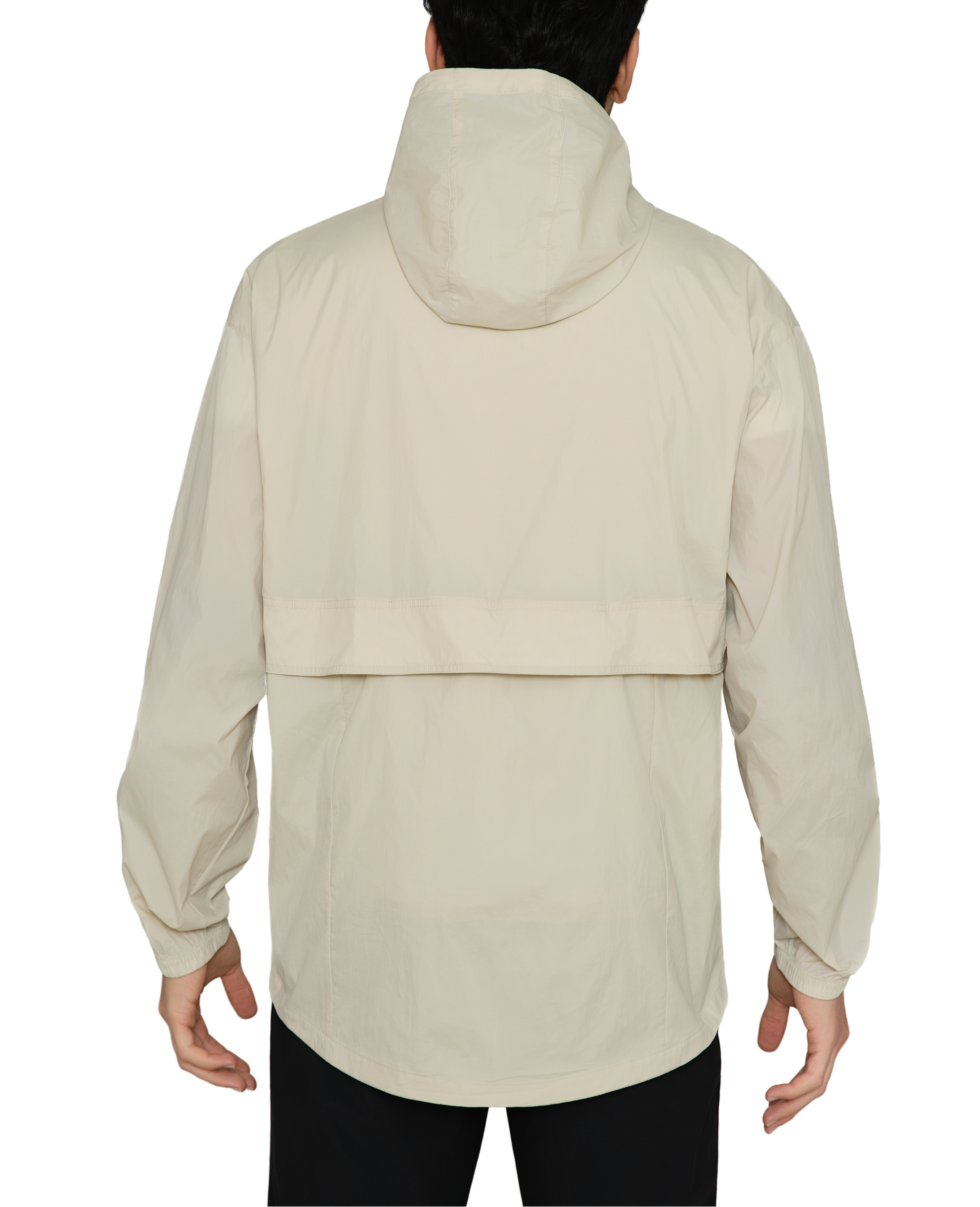 MERIDIANO Men's Lightweight Packable Jacket, UPF 50+ Sun & Water Resistant Windbreaker with Hood, Stain & Dog Hair Repellent