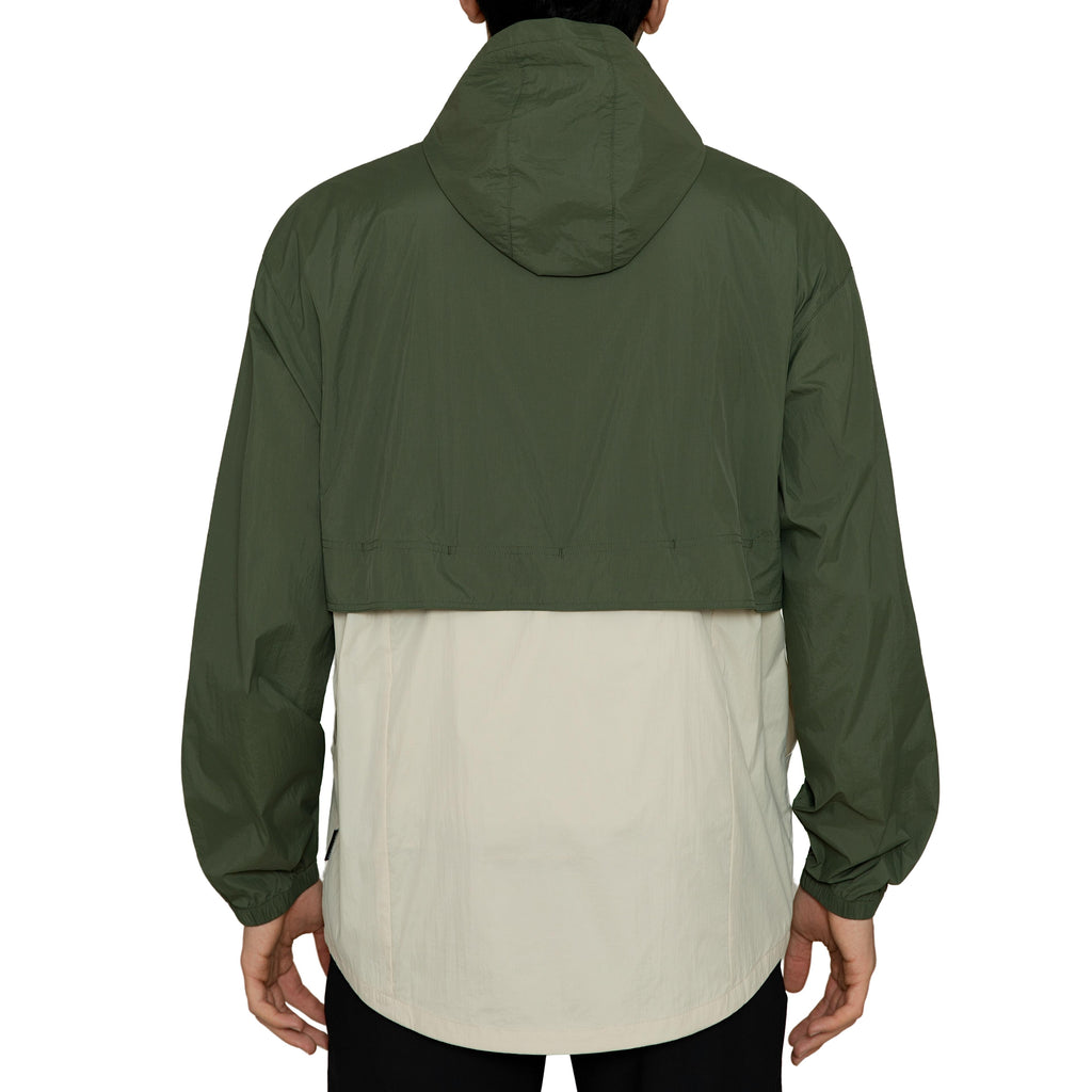 MERIDIANO Men's Lightweight Packable Jacket, UPF 50+ Sun & Water Resistant Windbreaker with Hood, Stain & Dog Hair Repellent