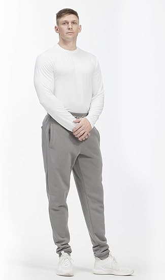 Mens Sweatpants with Pockets, 3 Pack Fleece Casual Jogger for Men Athletic Pants with Drawstring