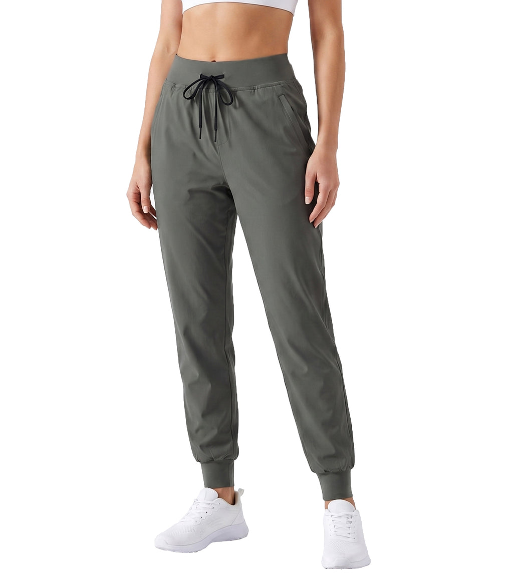 MERIDIANA Women's Hiking Pants with Zipper Pocket Breathable Quick-Dry Stretchy Nylon Outdoor Jogger Sweatpants