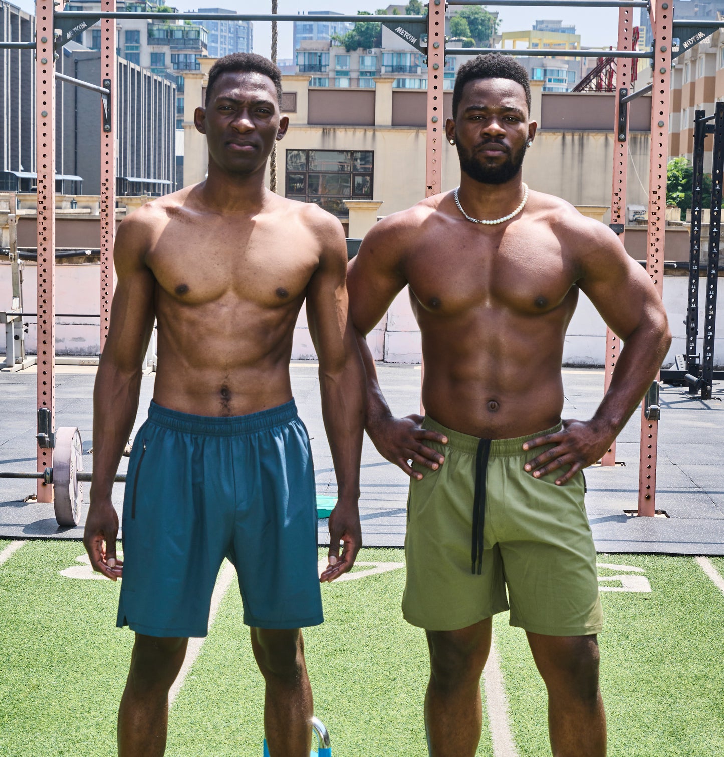 Mens Athletic Shorts 3 Pack Woven Dry Fit Gym Shorts with Zipper Pockets Drawstring for Activewear