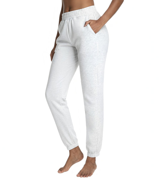 MERIDIANA Women's Fleecy Fabric Jogger Lightweight Warmth Cozy Softness Breathable Wide Leg Casual Travel Pants