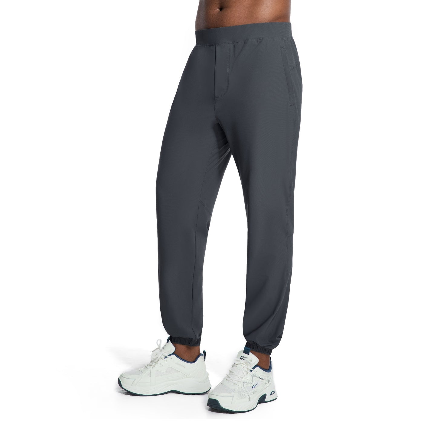 MERIDIANO Mens Hiking Pants with Zipper Pocket Nylon Lightweight Quick-Dry Stretchy Outdoor Gym Jogger Sweatpants