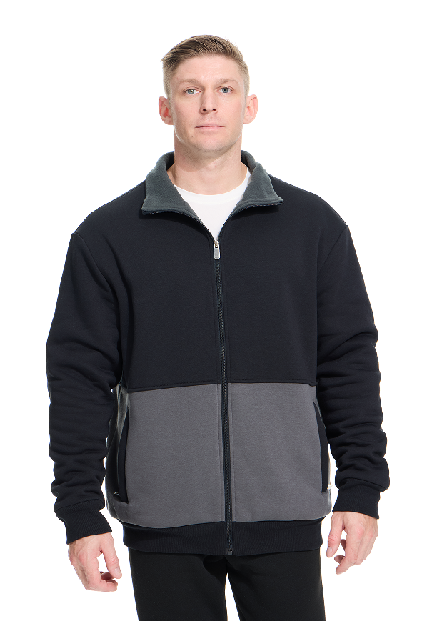 WHITE PEAK TRADING COMPANY  Men's Fleece Full-zip Hoodie Jacket Oversized Casual Warm Sweatshirt for Cold Weather with Pocket