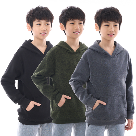 WHITE PEAK TRADING COMPANY Boys Athletic Hoodie Sweatshirt, 3 Pk Fleece Long Sleeve Kids Pullover Hoodies boy&girl Size 6-20