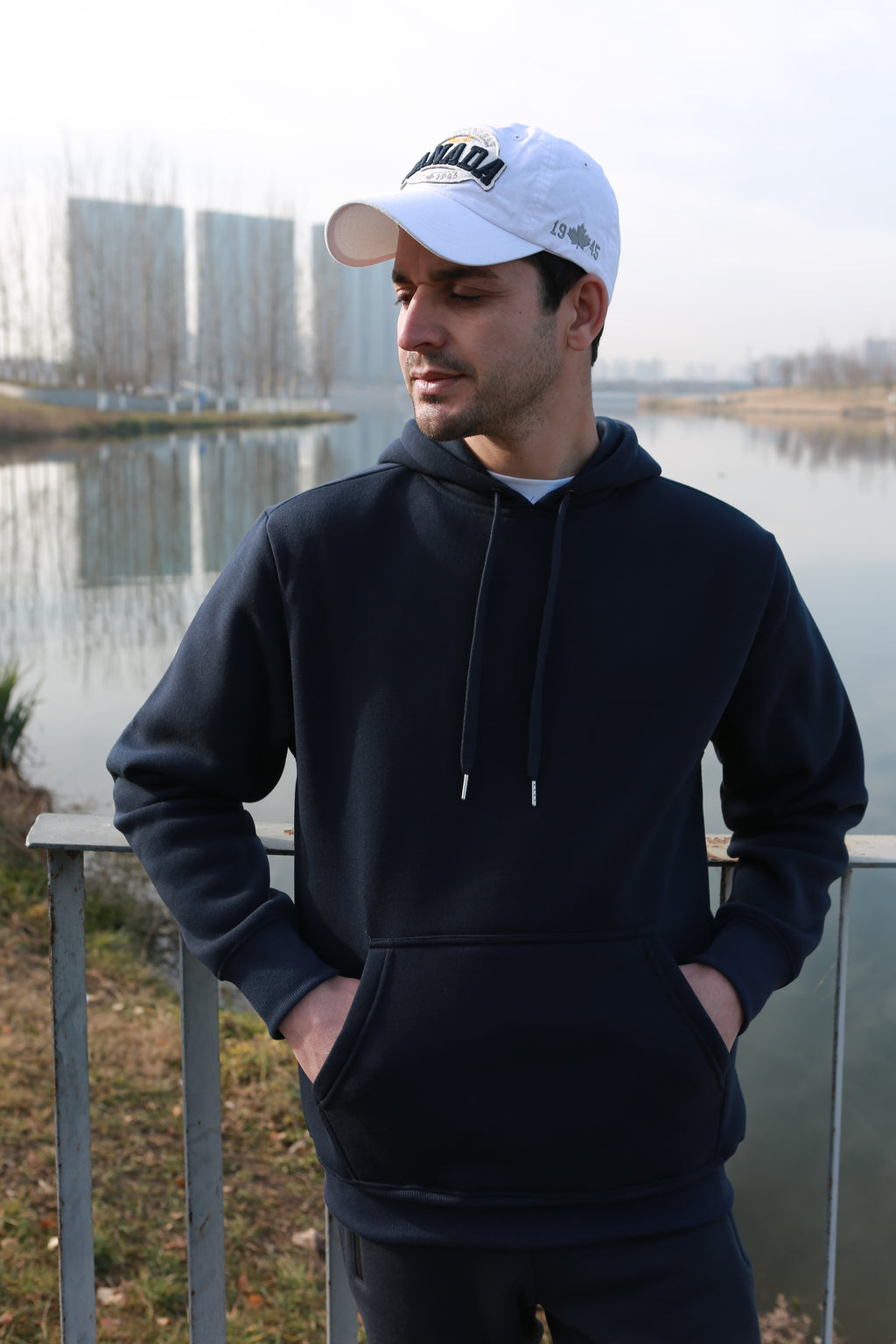 WHITE PEAK TRADIGN COMPANY  3 Pack Mens Fleece Hoodie Long Sleeve Lightweight Athletic Workout Sweatshirt for Men with Pockets