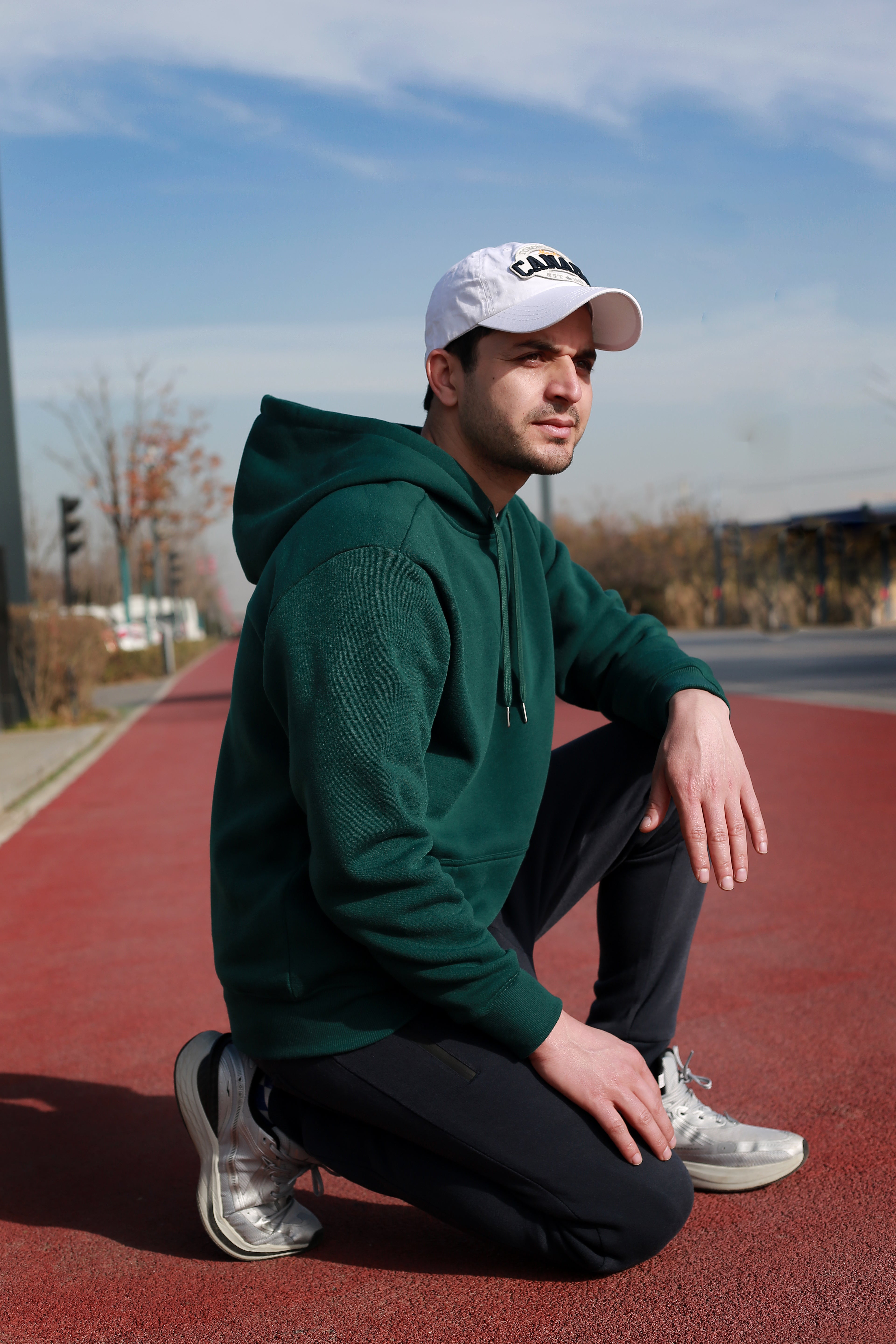 WHITE PEAK TRADIGN COMPANY  3 Pack Mens Fleece Hoodie Long Sleeve Lightweight Athletic Workout Sweatshirt for Men with Pockets