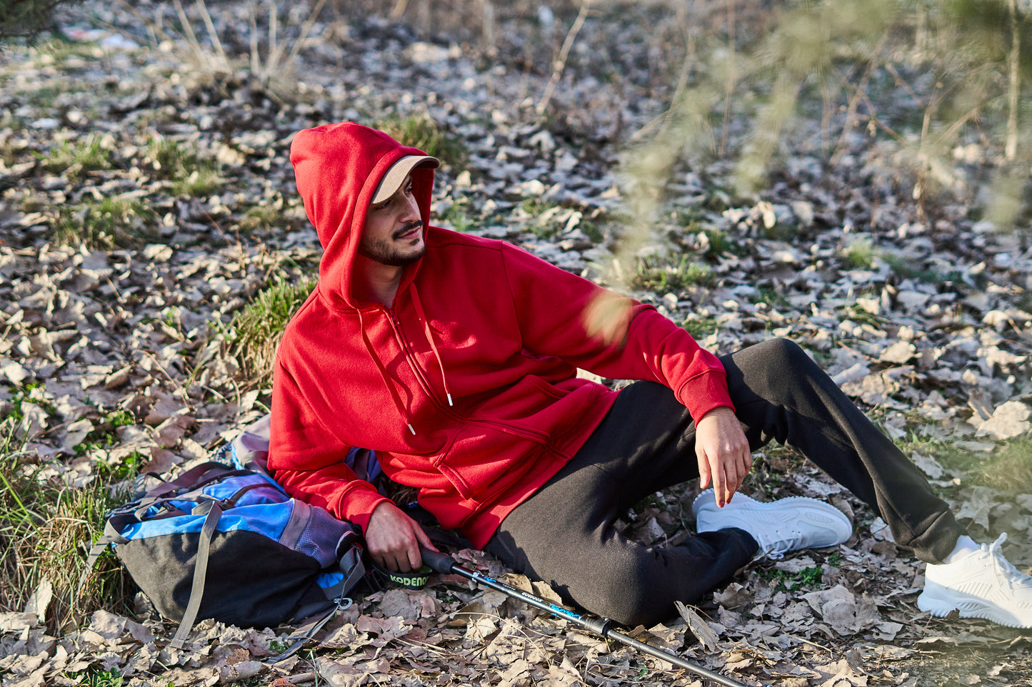 WHITE PEAK TRADING COMPANY  3 Pack Mens Fleece Hoodie Long Sleeve Lightweight Athletic Workout Sweatshirt for Men with Pockets